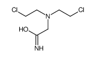 2-[bis(2-chloroethyl)amino]acetamide结构式