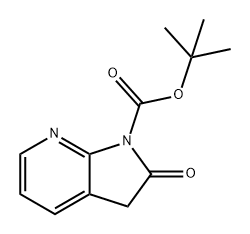 1H-Pyrrolo[2,3-b]pyridine-1-carboxylic acid, 2,3-dihydro-2-oxo-, 1,1-dimethylethyl ester结构式