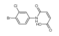 4-((4-bromo-3-chlorophenyl)amino)-4-oxobut-2-enoic acid结构式