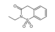 2-Ethyl-2H-1,2-benzothiazin-3(4H)-one 1,1-dioxide Structure