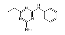 6-ethyl-N-phenyl-[1,3,5]triazine-2,4-diamine结构式