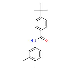 4-tert-butyl-N-(3,4-dimethylphenyl)benzamide结构式