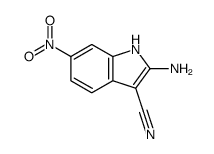 2-Amino-6-nitro-1H-indole-3-carbonitrile Structure