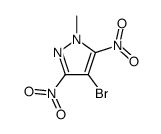 4-bromo-1-methyl-3,5-dinitropyrazole结构式