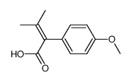 2-(4-methoxyphenyl)-3-methylcrotonic acid结构式