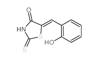 4-Thiazolidinone,5-[(2-hydroxyphenyl)methylene]-2-thioxo- Structure