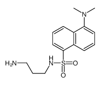 N-(3-aminopropyl)-5-(dimethylamino)naphthalene-1-sulfonamide结构式