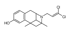 3-(3,3-Dichloro-2-propenyl)-1,2,3,4,5,6-hexahydro-6,11-dimethyl-2,6-methano-3-benzazocin-8-ol结构式