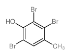 2,3,6-三溴-4-甲基苯酚结构式