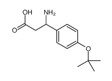 3-氨基-3-(4-叔丁氧基苯基)-丙酸结构式