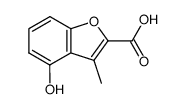 4-hydroxy-3-methyl-benzofuran-2-carboxylic acid结构式