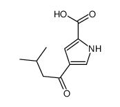 4-(3-Methylbutanoyl)-1H-pyrrole-2-carboxylic acid Structure