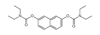 naphthalene-2,7-diyl bis(diethylcarbamate)结构式