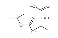 (R)-2-(tert-butoxycarbonylamino)-2,3-dimethylbutanoic acid Structure