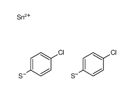 Bis[(4-chlorophenyl)thio]dimethylstannane Structure