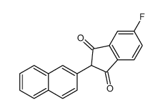 5-fluoro-2-naphthalen-2-ylindene-1,3-dione Structure