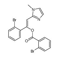 [(E)-1-(2-bromophenyl)-2-(1-methylimidazol-2-yl)ethenyl] 2-bromobenzoate Structure