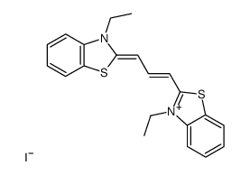 3,3'-DIETHYLTHIACARBOCYANINE IODIDE结构式