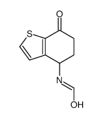 N-(7-oxo-5,6-dihydro-4H-1-benzothiophen-4-yl)formamide结构式