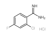 2-chloro-4-fluoro-benzamidine Structure