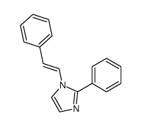 2-Phenyl-1-[(E)-2-phenylethenyl]-1H-imidazole结构式