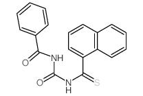 Benzamide, N-[[(1-naphthalenylthioxomethyl)amino]carbonyl]- structure