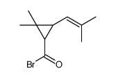 2,2-dimethyl-3-(2-methylprop-1-enyl)cyclopropane-1-carbonyl bromide结构式