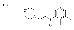 4-[2-(2,3-dimethylphenyl)sulfinylethyl]morpholine,hydrochloride Structure