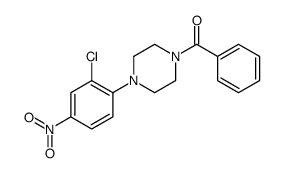 [4-(2-chloro-4-nitrophenyl)piperazin-1-yl]-phenylmethanone结构式