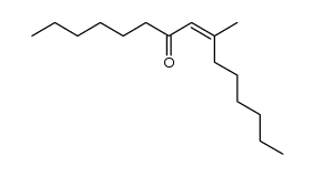 (Z)-7-methyl-7-pentadecen-9-one结构式