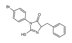 (5S)-5-benzyl-3-(4-bromophenyl)-2-sulfanylideneimidazolidin-4-one结构式