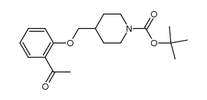 tert-butyl 4-((2-acetylphenoxy)methyl)piperidine-1-carboxylate Structure