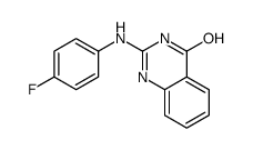 2-(4-fluoroanilino)-1H-quinazolin-4-one结构式