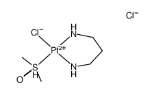 chloro(dimethylsulphoxide)(1,3-diaminopropane)platinum(II) chloride Structure