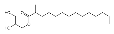 2,3-dihydroxypropyl 2-methyltetradecanoate Structure