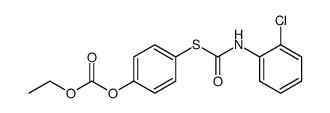 Carbonic acid 4-(2-chloro-phenylcarbamoylsulfanyl)-phenyl ester ethyl ester结构式