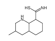 3-methyl-1,2,3,4,4a,5,6,7,8,8a-decahydroquinoline-8-carbothioamide Structure