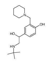 4-(2-tert-Butylamino-1-hydroxy-ethyl)-2-piperidin-1-ylmethyl-phenol结构式