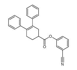 (3-cyanophenyl) 3,4-diphenylcyclohex-3-ene-1-carboxylate Structure