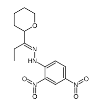 N-(2,4-Dinitro-phenyl)-N'-[1-(tetrahydro-pyran-2-yl)-prop-(Z)-ylidene]-hydrazine结构式