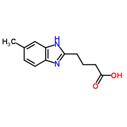 4-(5-METHYL-1H-BENZOIMIDAZOL-2-YL)-BUTYRIC ACID结构式