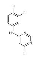 6-氯-N-(3,4-二氯苯基)嘧啶-4-胺结构式