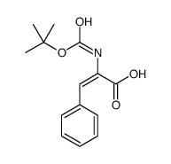 2-[(2-methylpropan-2-yl)oxycarbonylamino]-3-phenylprop-2-enoic acid结构式