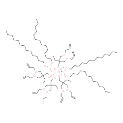 hydrogen tetrakis[2,2-bis[(allyloxy)methyl]butan-1-olato-O1]bis(ditridecyl phosphito -O'')titanate(2-) Structure