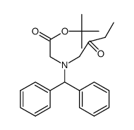 [benzhydryl-(2-oxobutyl)amino]acetic tert-butyl ester Structure