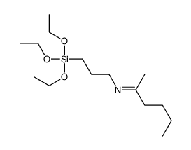 N-(3-triethoxysilylpropyl)hexan-2-imine结构式