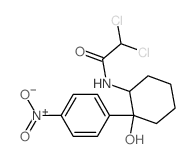 Acetamide,2,2-dichloro-N-[2-hydroxy-2-(4-nitrophenyl)cyclohexyl]-, trans- (9CI) Structure