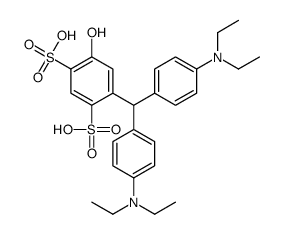 6-[4,4'-Bis(diethylamino)benzhydryl]-4-hydroxy-1,3-benzenedisulfonic acid structure