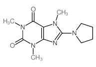 1H-Purine-2,6-dione,3,7-dihydro-1,3,7-trimethyl-8-(1-pyrrolidinyl)- picture