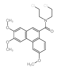 9-Phenanthrenecarboxamide,N,N-bis(2-chloroethyl)-2,3,6-trimethoxy- structure